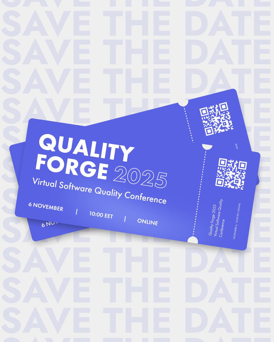 TestDevLab's tweet image. We believe the QA community deserves a platform to bring our industry’s best minds together. That’s why we’re hosting Quality Forge 2025! Come, listen and get involved. 🎤
🎟️ "Tickets" are free – grab them here: qualityforge.io
#TechConference #OnlineConference #QA