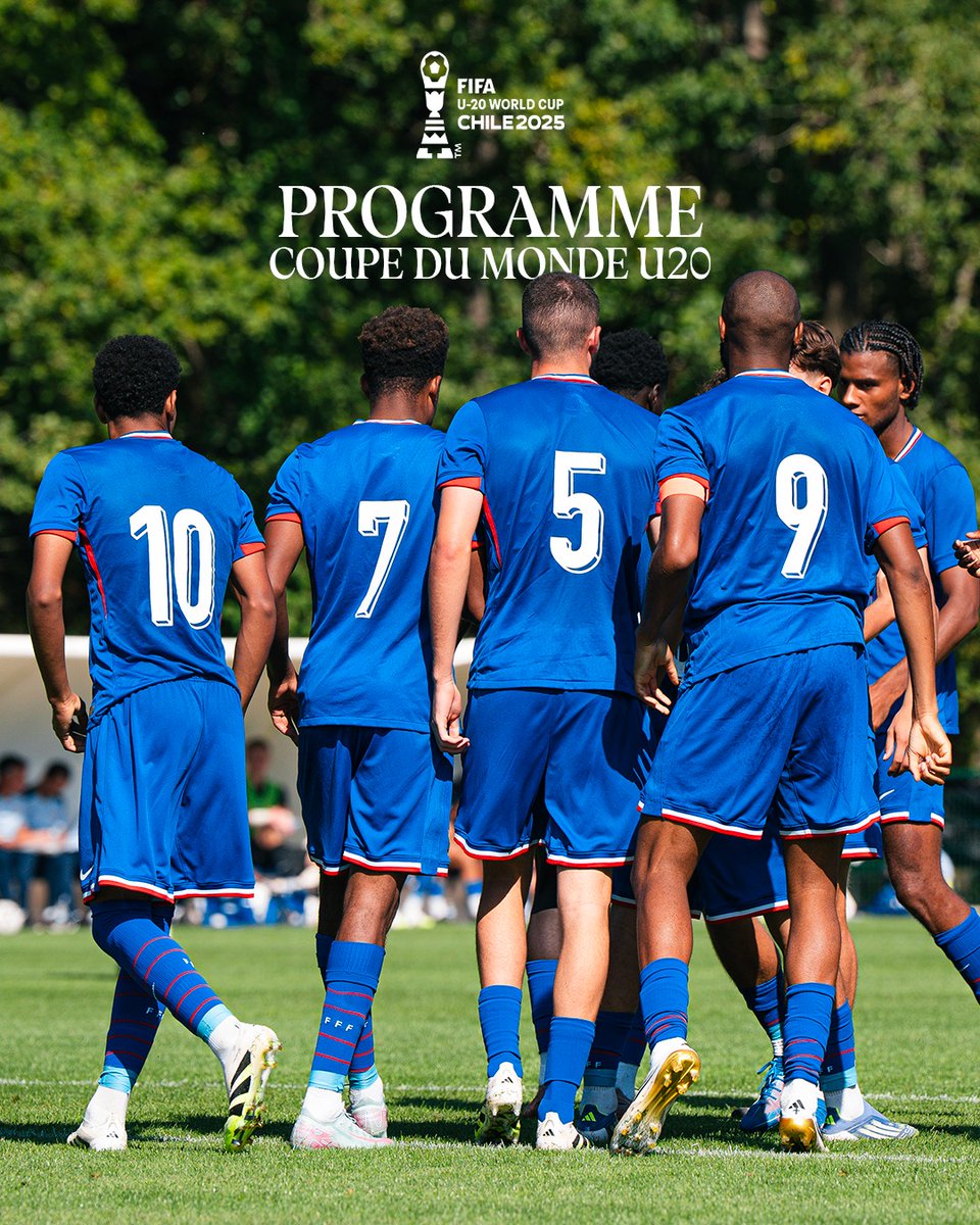 𝗗𝗲́𝗯𝘂𝘁 𝗱𝗲 𝗹𝗮 𝗖𝗼𝘂𝗽𝗲 𝗱𝘂 𝗠𝗼𝗻𝗱𝗲 𝗨𝟮𝟬 𝗱𝗲̀𝘀 𝗰𝗲 𝘀𝗼𝗶𝗿 𝗽𝗼𝘂𝗿 𝗻𝗼𝘀 𝗕𝗹𝗲𝘂𝗲𝘁𝘀 🔥
Découvrez le programme des 3 matchs de poule 👀⬇️

Compétition à suivre sur <a href="/lachainelequipe/">la chaine L'Équipe</a>  🖥️