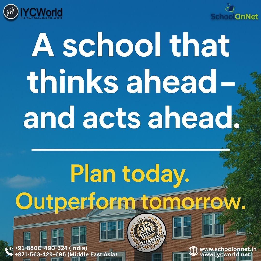 schoolonnet's tweet image. 🌟 𝟐𝟓+ 𝐲𝐞𝐚𝐫𝐬 𝐨𝐟 𝐞𝐱𝐜𝐞𝐥𝐥𝐞𝐧𝐜𝐞 in transforming school management.
📊 Empowering schools to 𝐭𝐡𝐢𝐧𝐤 𝐛𝐢𝐠𝐠𝐞𝐫, 𝐚𝐜𝐭 𝐬𝐦𝐚𝐫𝐭𝐞𝐫, 𝐚𝐧𝐝 𝐚𝐜𝐡𝐢𝐞𝐯𝐞 𝐦𝐨𝐫𝐞.

#NextGenSchools #SchoolOnNet #EdTechSolutions #SchoolManagement #IYCWorld #SchoolERP