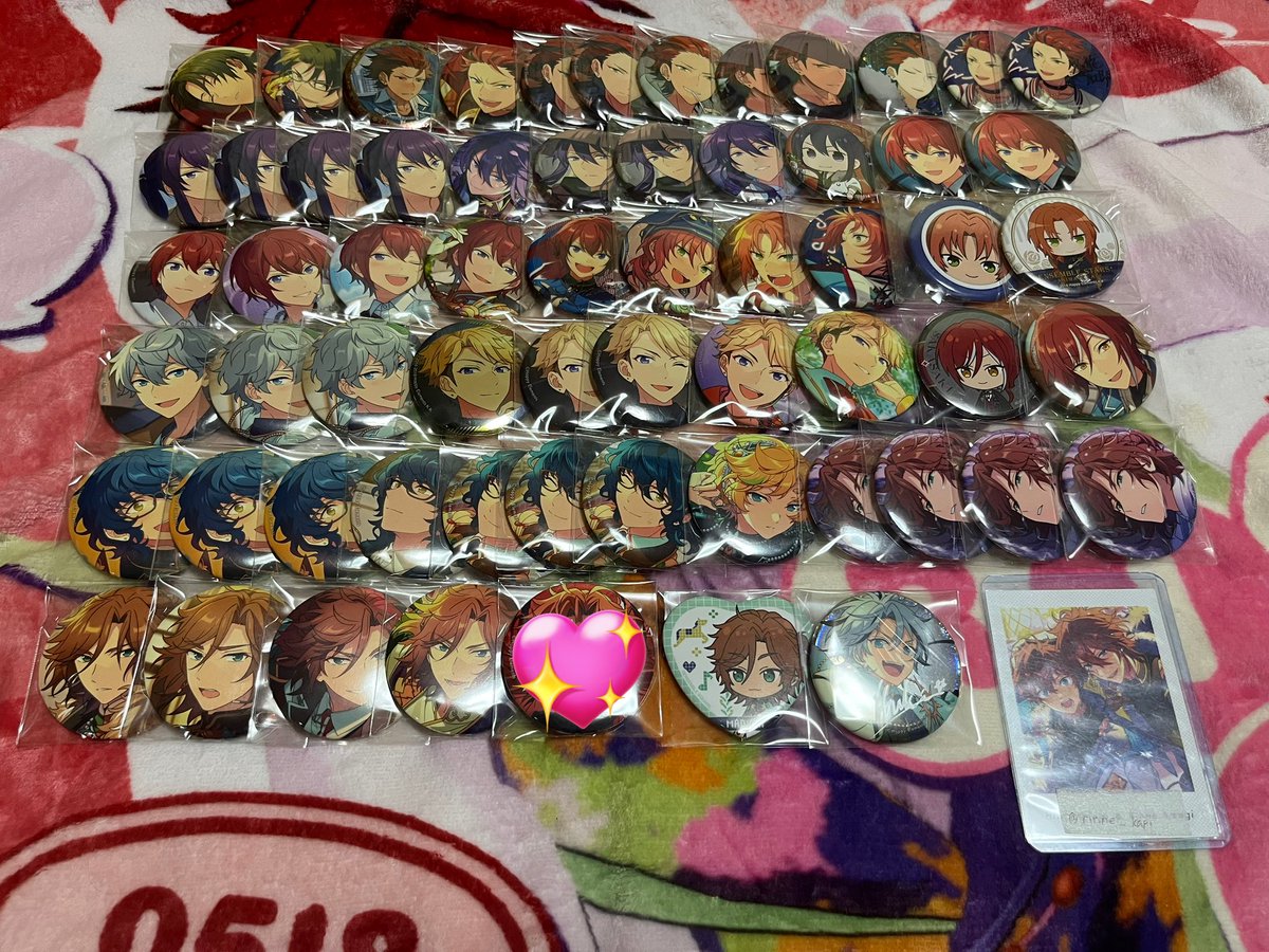 rinne_kapi's tweet image. 【交換】 あんスタ テーマ フィーチャー コレクション缶バッジ Sep Apr

譲）画像1〜5
求）画像6、7＞それ以外の燐音、ライカ

見ずらい場合お声掛け頂ければキャラごとのお写真ご提示します。
画像5は取り忘れのお品物です。

お気軽にお声掛けください。