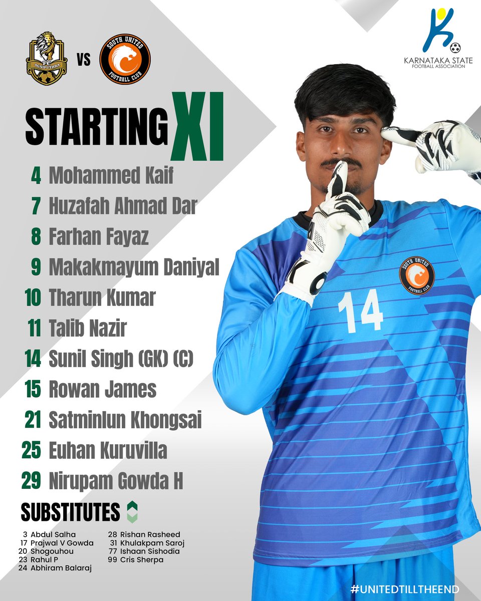 Here’s our Starting XI, ready to take on FC Agniputhra! 🔥⚔️

Catch all the action live on @KSFAOfficialChannel 🎥