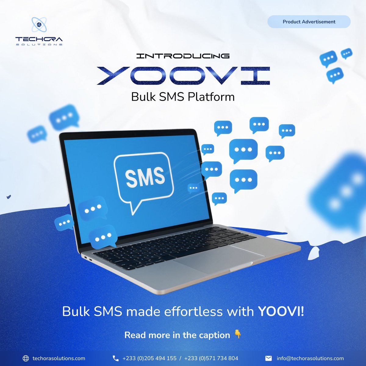 Techora_soln's tweet image. Are you still manually calling or messaging every customer? That can be exhausting , and honestly, there’s a better way.

With Yoovi’s Bulk SMS, you can send updates, reminders, or promos to hundreds of people in seconds.

✔️ Save time
✔️ Stay organized
✔️ Reach everyone at once