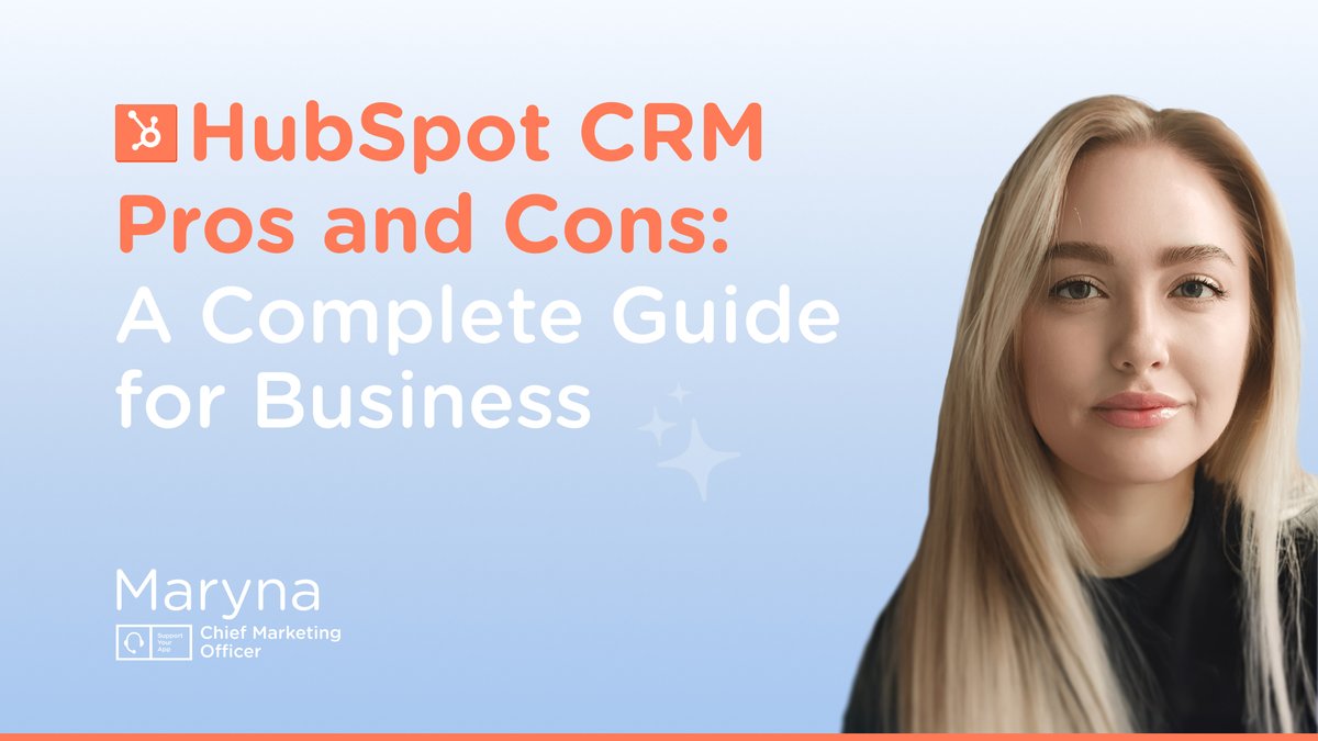 SupportYourApp's tweet image. #HubSpot: How effective is it really?

Our Chief Marketing Officer, Maryna, takes a deep dive into one of the most popular #CRMs out there.

✅ Key features &amp;amp; capabilities
💸 2025 CRM pricing 
⚖️ Benefits &amp;amp; disadvantages that matter
➕ And much more

🔗 supportyourapp.com/blog/hubspot-c…