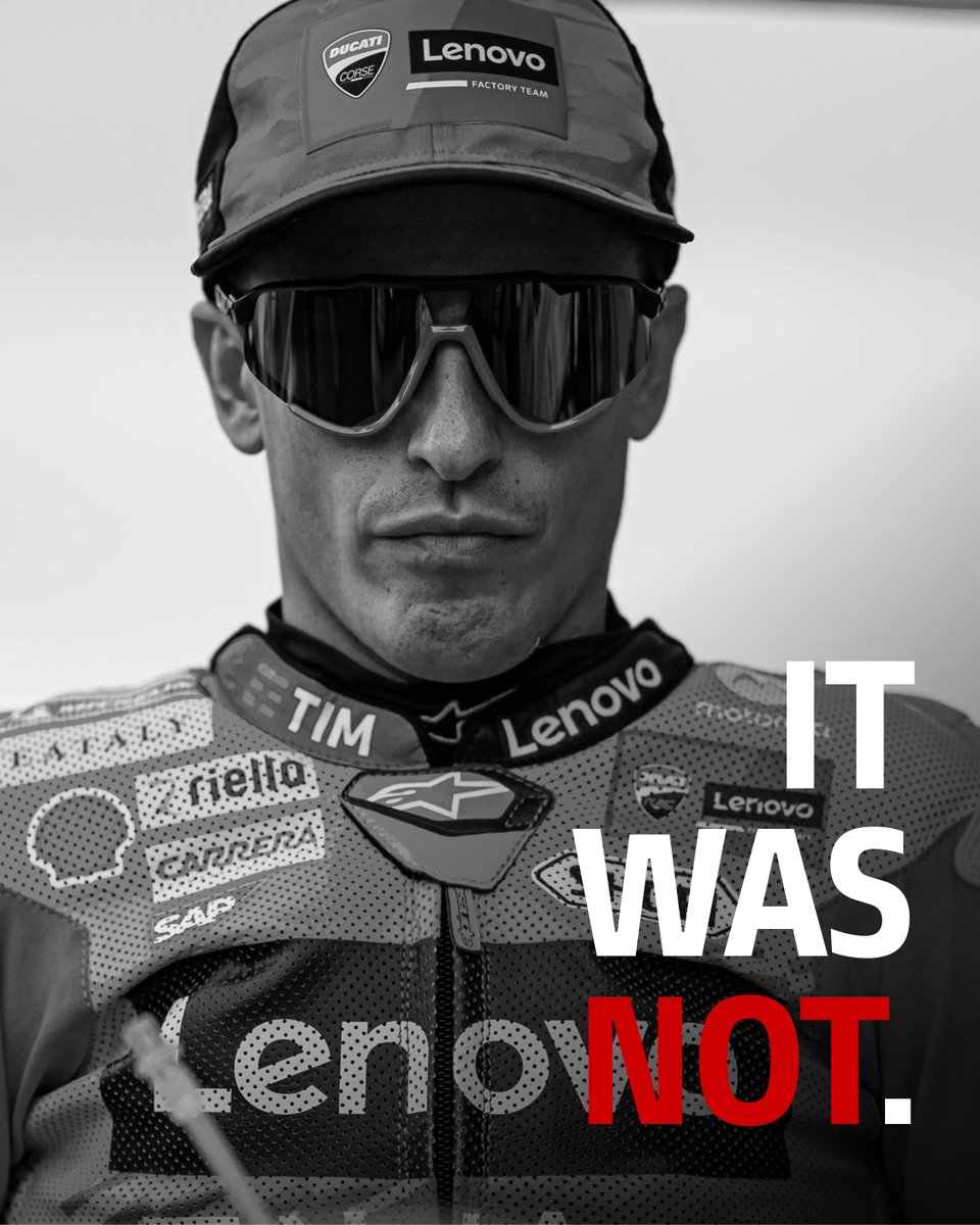 DucatiMotor's tweet photo. Marc Márquez and #Ducati are World Champions!
A victory so clear that it may have looked effortless, yet it was forged by the relentless work and commitment of an extraordinary team. Today, we celebrate it all: the race you see, and the one you don’t. https://t.co/yu8dXYsHTZ