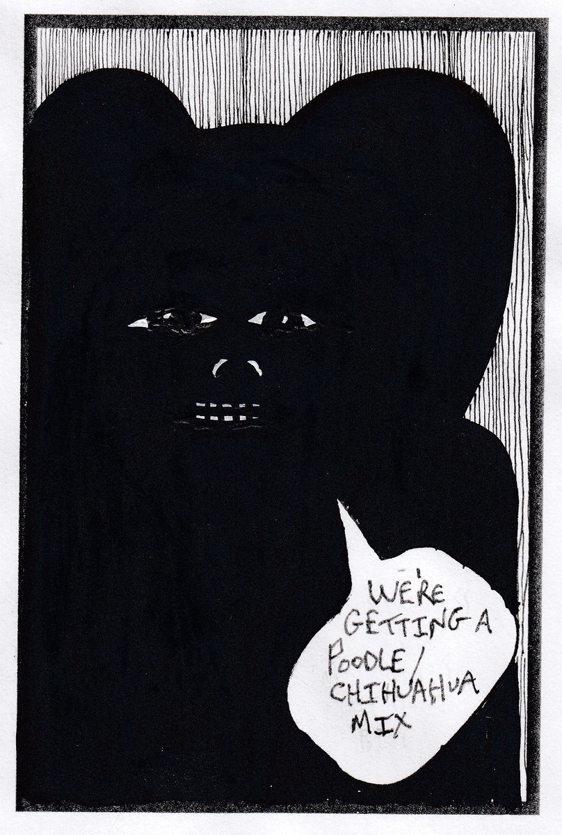 bMossmanProd's tweet image. From MossComs #11 instagram.com/p/C8UhLRWMA4d/…  bmossman.com #comics #bmossman #bradmossman #drawing #art #characters #characterdesign #micron #sakura #comic #9panels #mosscom #mosscoms #mosscom9 #indiaink #inkonpaper #penandink #brushandink #poodle #chihuahua