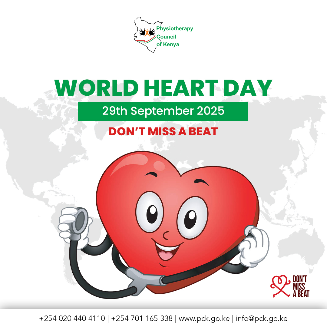 This #WorldHeartDay, PCK stands with the world to make every heartbeat count.

Physiotherapists play a vital role in keeping hearts strong and lives healthy. Let’s unite for a future where heart health is a priority for all.
