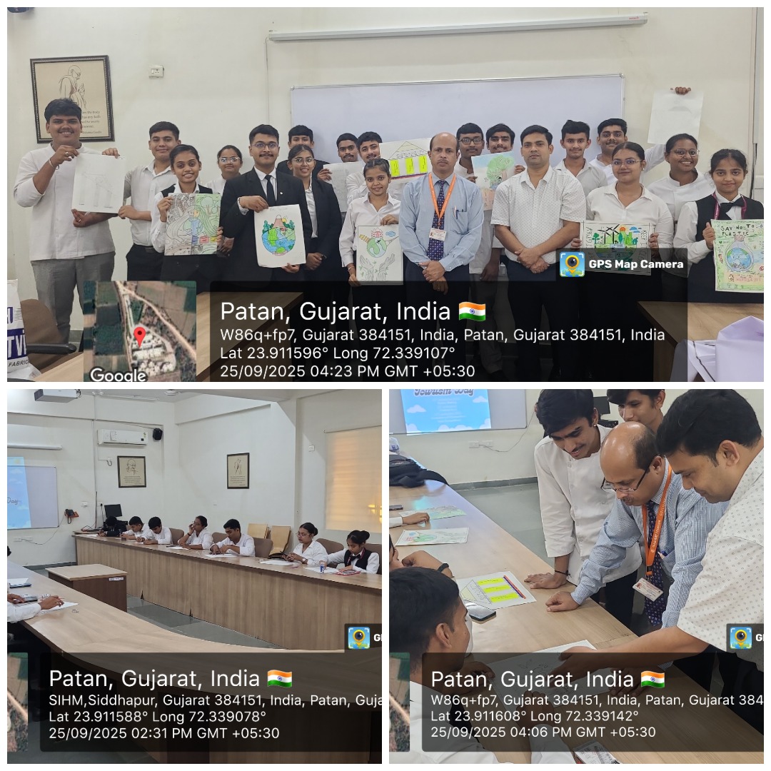 sihm53992's tweet image. 🌍✨ SIHM Siddhpur celebrated World Tourism Day 2025 with Poster Making, Prabhat Pheri, Sustainacraft &amp;amp; Quiz Competitions! 🌿💡
Under the guidance of Dr. Subhashish Mishra &amp;amp; Prof. Abhay Pratap, students embraced sustainability, innovation &amp;amp; global culture. 👏
#SIHMSiddhpur #TCGL
