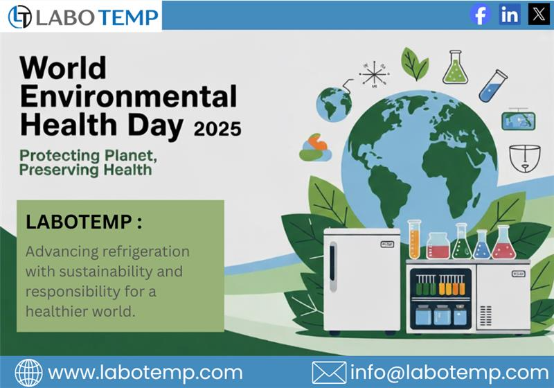 labotemp's tweet image. On World Environmental Health Day 🌻, Labotemp stands committed to eco-friendly refrigeration that safeguards health, science &amp;amp; our planet. 🌱 🌿#WorldEnvironmentalHealthDay #environmental #energytransition