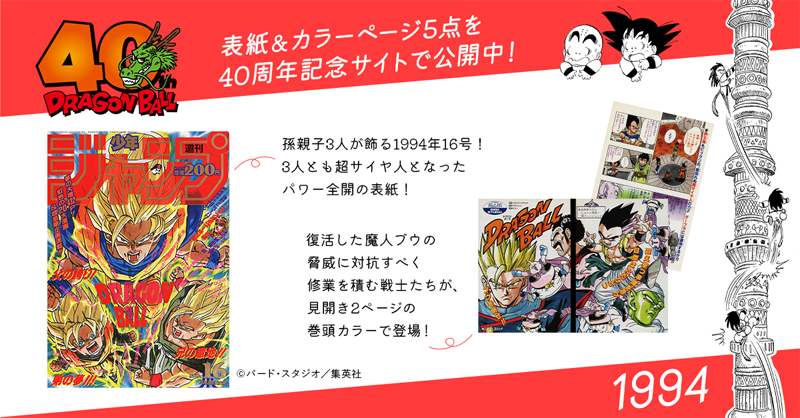 ドラゴンボールギャラリー から1994年を紹介！ 見た目も振る舞いも