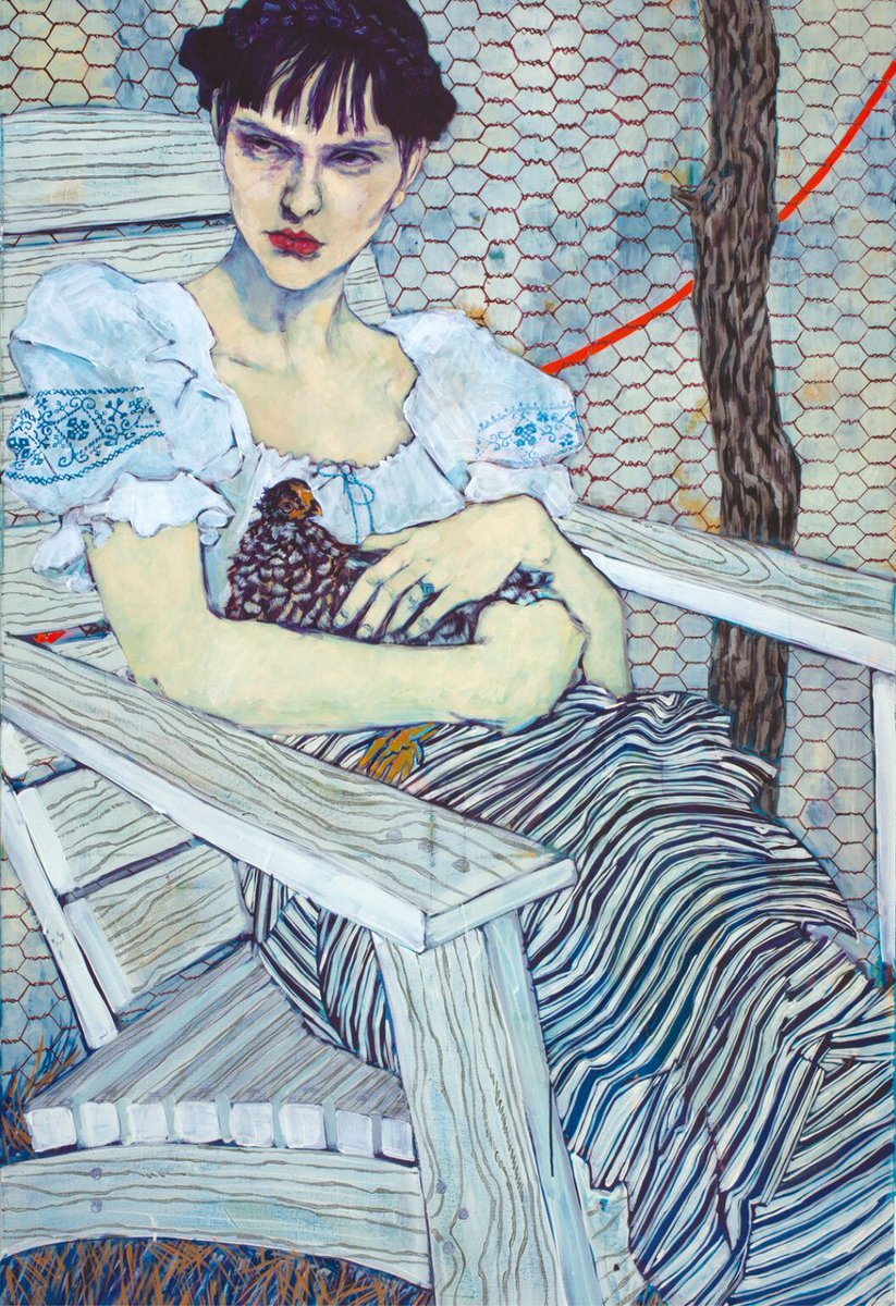 Hope Gangloff (Etats-Unis, Amityville 1974 - Art figuratif, Portrait) "Study of Olga Alexandrovskaya" (2012)
#HopeGangloff #american #figurativeart #portraits  #art #ArtOfTheDay #paintingoftheday #artgallery #peinture #painting #ArtistOnTwitter #museum