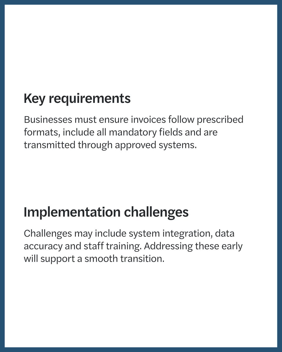 forvismazarsuae's tweet image. #eInvoicing is transforming the way businesses in the UAE manage #compliance and financial processes. 

At Forvis Mazars, we combine deep local knowledge with global expertise to help you prepare, comply and succeed.

🔗 Learn more: forvismazars.com/ae/en/services

#ForvisMazarsUAE #UAE