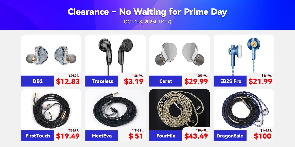 NicehckAudio's tweet image. 🔥 Amazon US Clearance Sale 
Big savings are here—limited stock, once it’s gone, it’s gone! 🎉

✅ Lowest prices of the season
✅ Limited-time clearance
✅ Don’t wait—deals end fast!

👉 Grab yours now on Amazon US ：bit.ly/3KLZcPa

#AmazonUS #ClearanceSale #LimitedTime