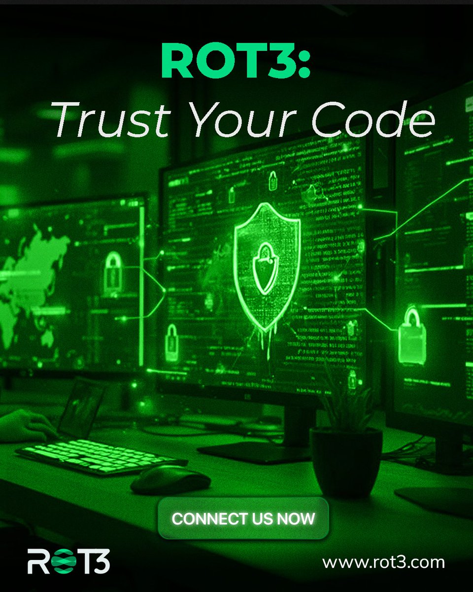 rot3com's tweet photo. ROT3: Trust Your Code ✅⚡

#rot3 #software #future #digitalworld #code https://t.co/o7IUyl1ZYh