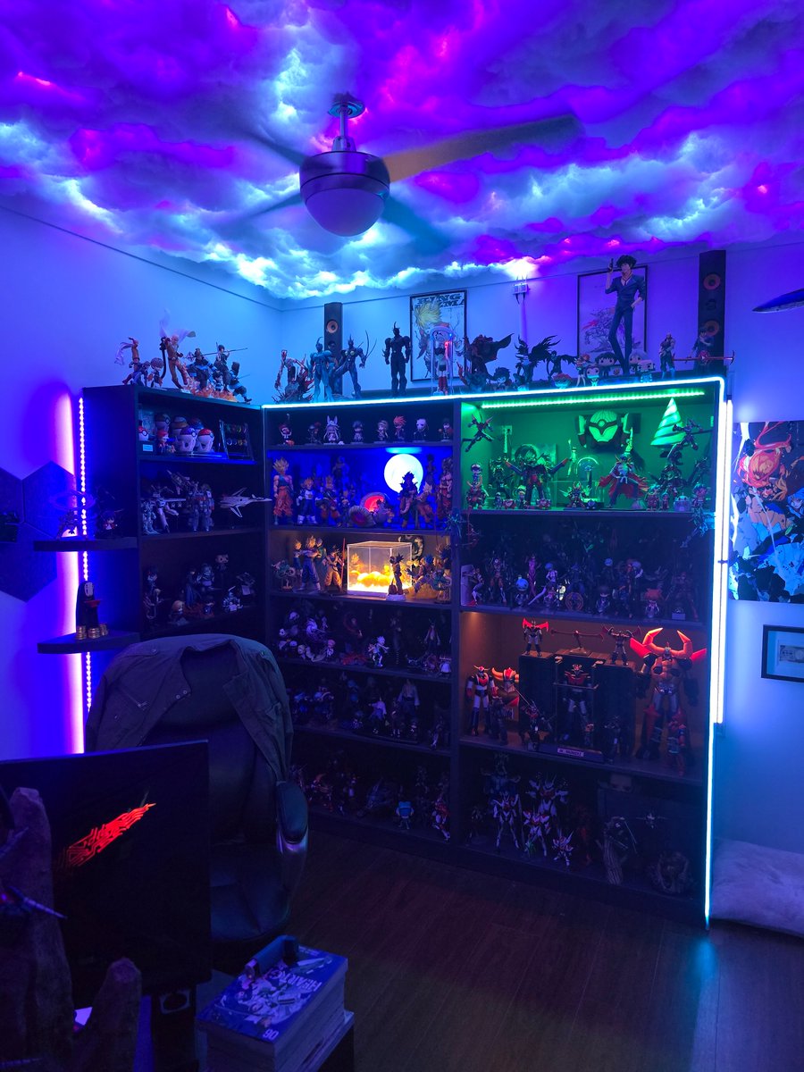My #anime room #collection moves between sunset or storm.