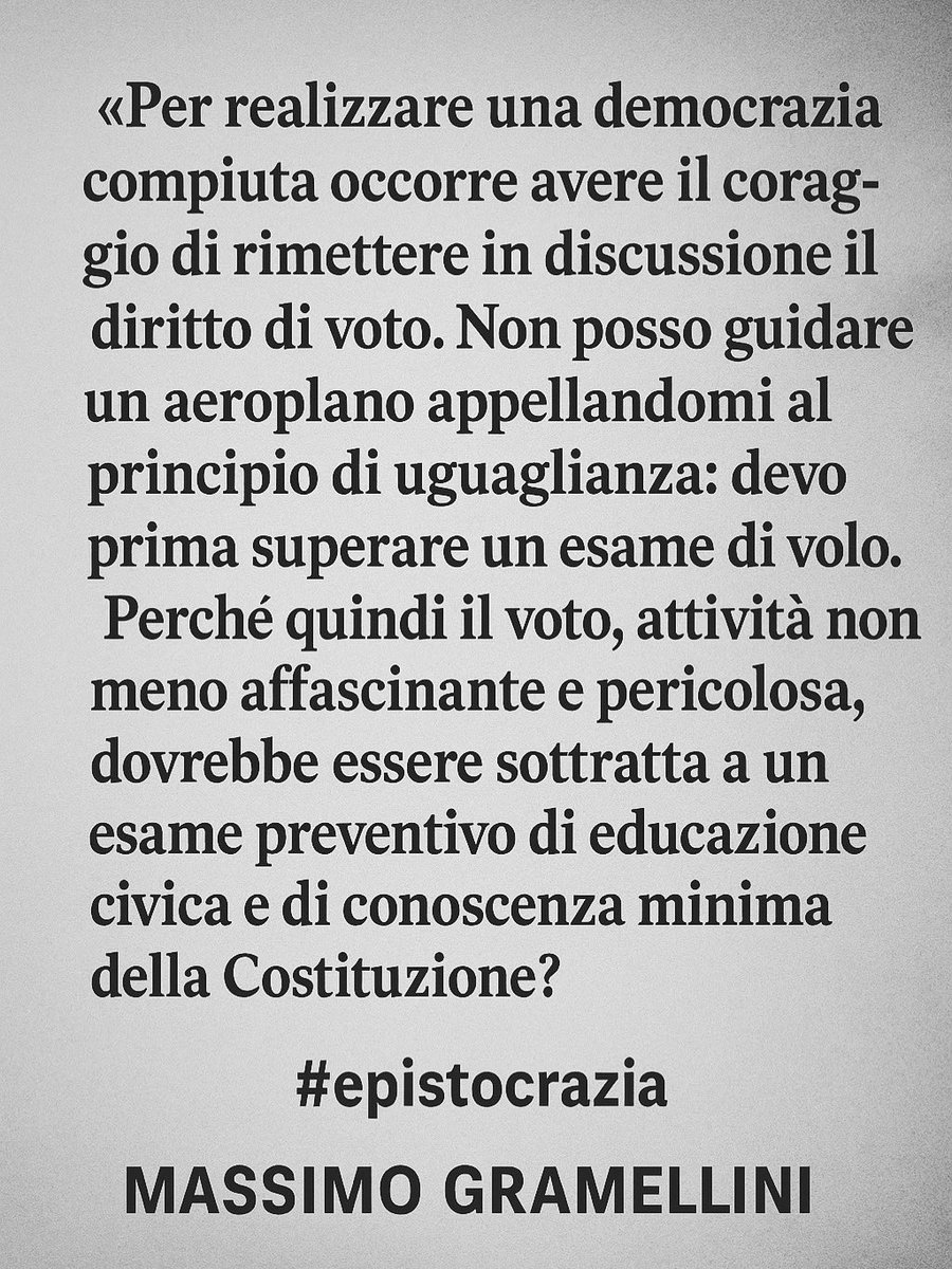 Gb_epistocrazia's tweet photo. 📣 il suffragio universale può migliorare?

Fai sapere cosa ne pensi

#democrazia #patente https://t.co/hrsZ0q2x3F