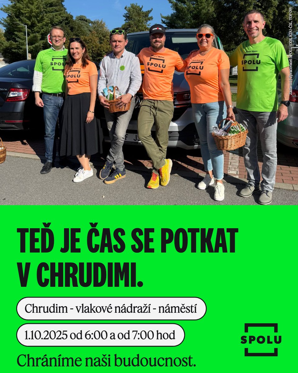 karel_haas's tweet photo. ✅1.10. od 7.00 hod.🕖 v Chrudimi na náměstí + od 14.00 hod.🕑 v Pardubicích na třídě Míru
✅2.10. od 13.00 hod.🕐 v Poličce na náměstí 
#ODS #SPOLU #MeziLidmi #Diskuse #Volby2025 #Vítězství
@ODScz @SpoluKoalice https://t.co/LrmYyHoFTP