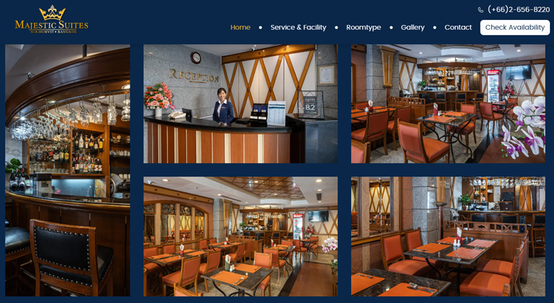 Let me introduce my client's business.
PROMOTION!. majesticsuites.com | 10% Discount Offered.
Our 54 rooms are elegantly decorated and warmly decorated.
Conveniently located near Sukhumvit Soi 4.
#Hotel_Bangkok_nana #Hotel_nana_Bangkok #nana_Hotel_Bangkok
