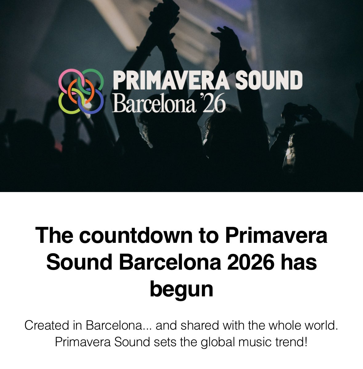 Primaveraチケット買えた🎫！嬉しい 楽しみすぎる〜〜〜🕺