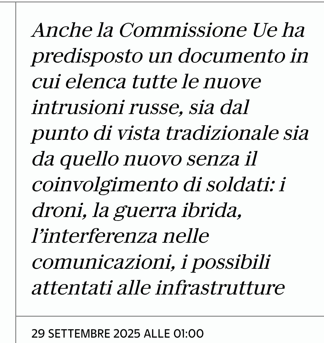 heather_parisi's tweet image. Ogni giorno lo stesso copione. 
I giornali di regime martellano su jet, droni e l'invasione Russa che, sicuramente, travolgerà mezza Europa. 
Ma al di là della minoranza urlatrice con la bandiera Ucraina o EU in bio, c'è davvero qualcuno che ci crede? 
NO. 
Ed è proprio questo il…