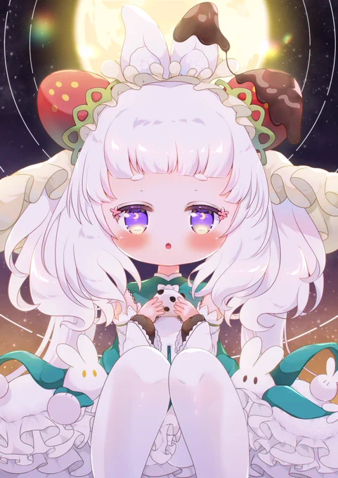 今日は看板娘だいふくのお誕生日です お月様パワーで毎年成長してるかもしれません
