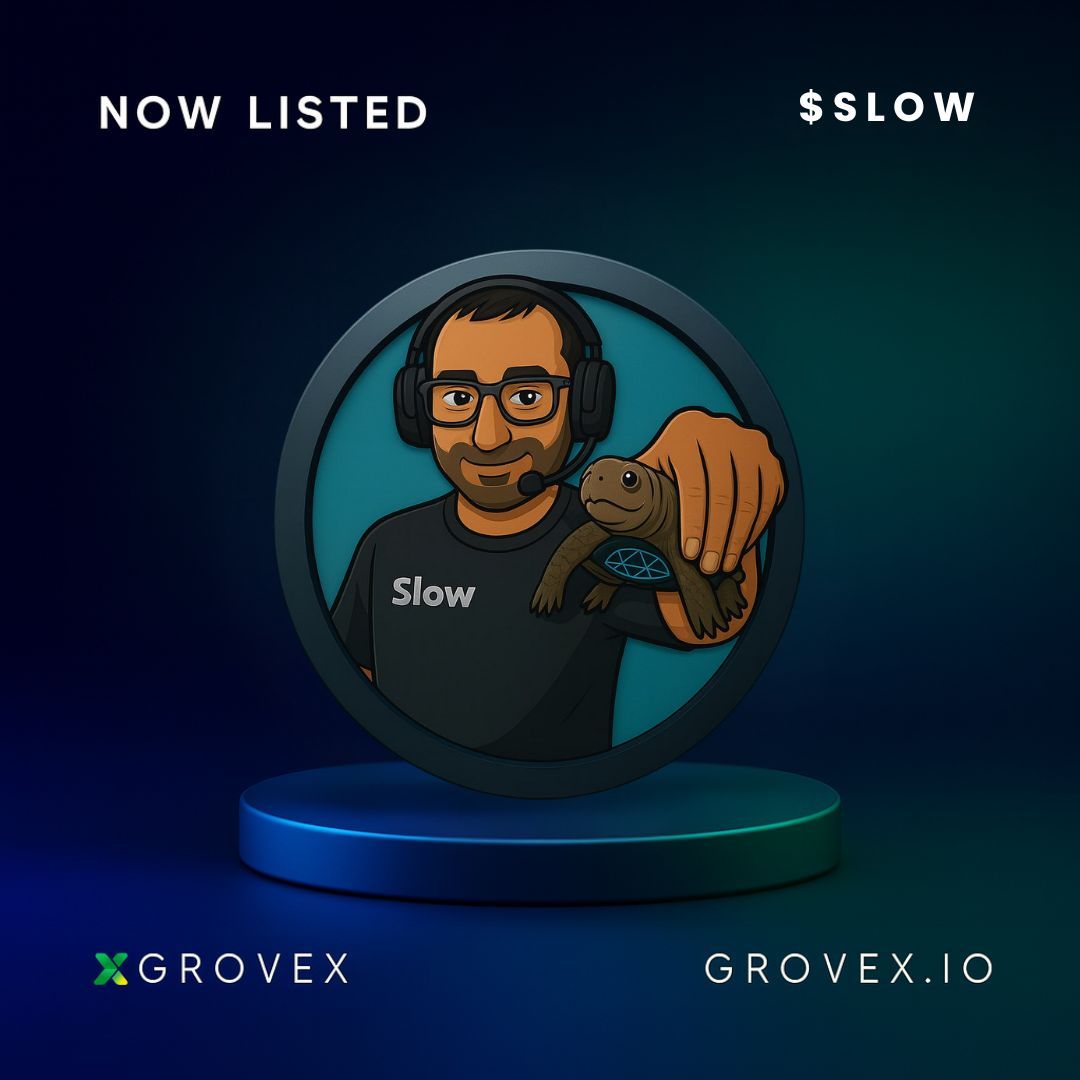 GroveXchange's tweet image. ✅ Now Listed: @slowlikebtc ($SLOW) on GroveX! ✅

Token: $SLOW
Chain: KRC20

🔗 Trade Now: grovex.io/en_US/trade/SL…

#SLOW #Crypto #GroveX #Blockchain #Web3