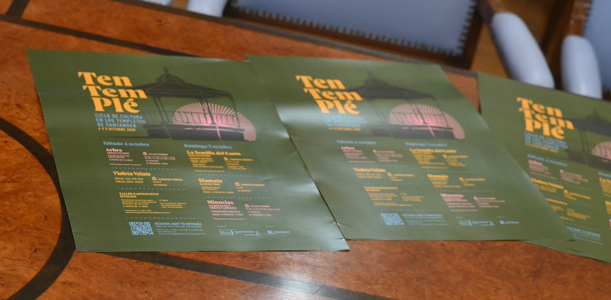 Hoy se ha presentado el Tentemplé. Un ciclo de artes múltiples: música, teatro de objetos, danza, performances, que se desarrollará en los templetes de Pereda y Pombo este sábado 4 y domingo 5 de octubre.