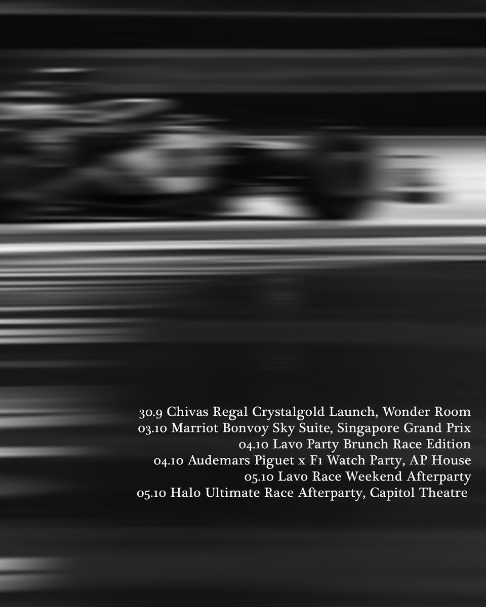 The Singapore Grand Prix is upon us! Here’s where we at this F1 week.
#singaporegrandprix2025