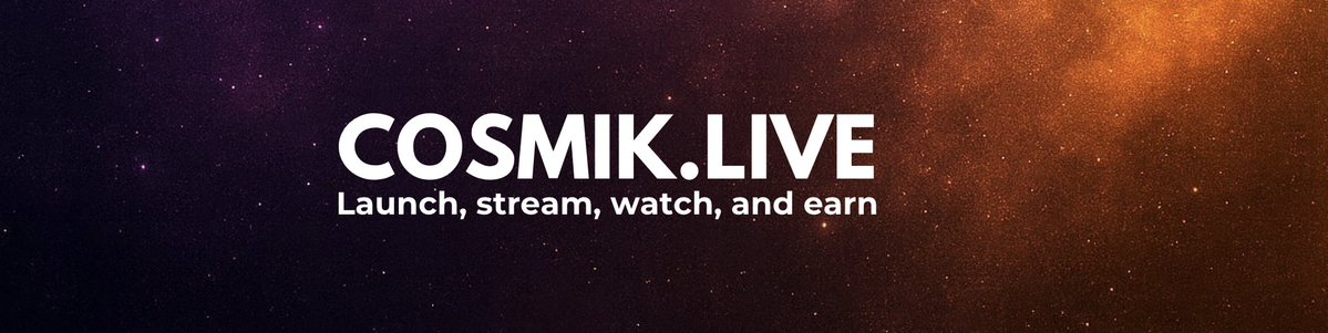 CosmikLive's tweet image. 🚀 Introducing Cosmik.Live - the first livestream token launcher on #BinanceSmartChain

Launch a coin, go live, and earn rewards.

Viewers &amp;amp; creators get paid just for tuning in while discovering new and hot coins in real time.

#cosmiklive