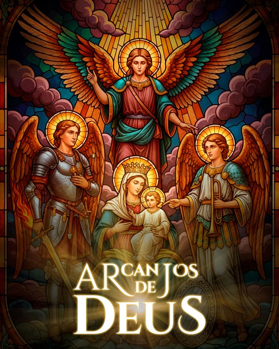 claraliz2020's tweet photo. 29 de setembro | Dia dos Santos Arcanjos: Miguel, Gabriel e Rafael!
São Miguel Arcanjo: O "Guerreiro de Deus"
São Gabriel Arcanjo: O "Mensageiro de Deus"
São Rafael Arcanjo: O "Curador de Deus"
Santos Arcanjos, rogai por nós!
#Arcanjos
#SãoMiguel
#SãoGabriel
#SãoRafael https://t.co/Djz5hQlphL