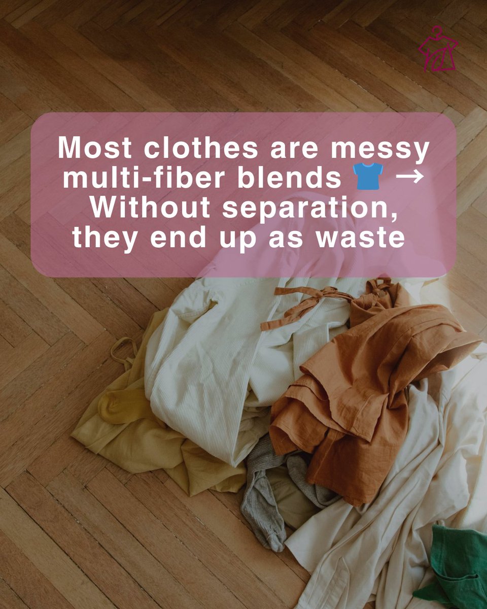 BioFashionTech's tweet image. ♻️ You can’t recycle what you can’t separate.

At #BioFashionTech, we separate blended &amp;amp; degraded textiles — turning “unrecyclable” fabrics into feedstock for a true circular economy. 🌍

Circularity isn’t a buzzword. It’s accountability.

#CircularFashion #TextileRecycling