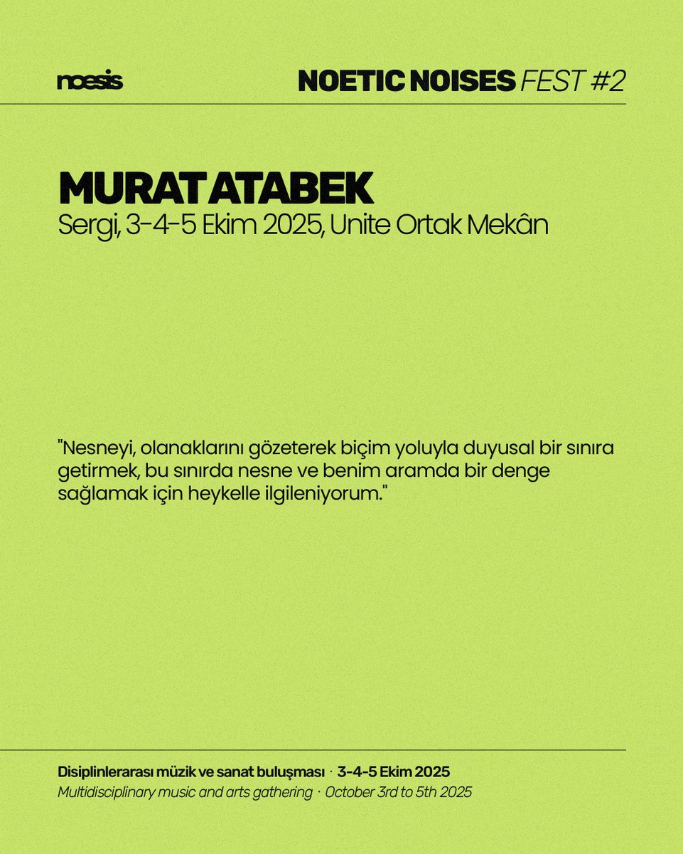 “Nesneyi, olanaklarını gözeterek biçim yoluyla duyusal bir sınıra getirmek, bu sınırda nesne ve benim aramda bir denge sağlamak için heykelle ilgileniyorum.”