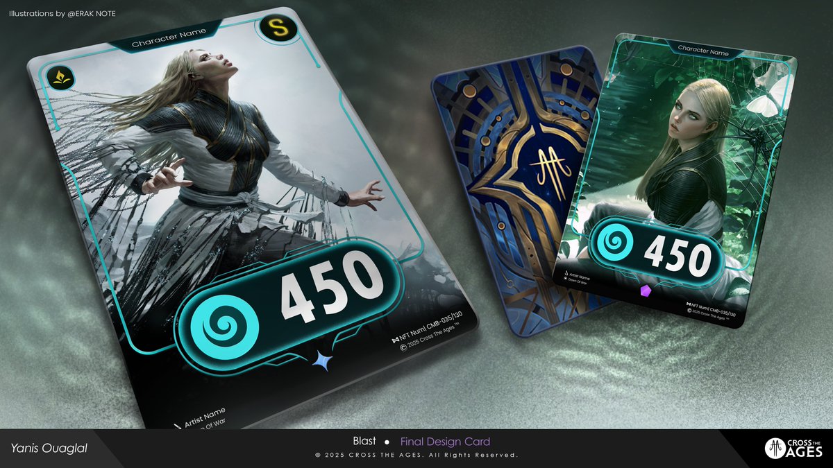 YOuaglal's tweet image. Ravi de vous présenter mon travail sur le rework des bordures de cartes pour @CrossTheAges ! ✨

Objectif : Améliorer l&apos;UI/UX et assurer la Portabilité sur les autres support (Mobile, Physique, Web, etc).

#CrossTheAges #conceptart  #GameDesign #UIUX #TCG
