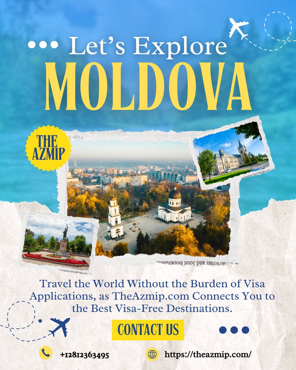IAzmip's tweet image. Discover Moldova with Azmip – Wine, History &amp;amp; Hidden Wonders
Moldova is a land of traditions, history, and warm hospitality, where vibrant cities and serene landscapes blend seamlessly.
#Azmip #Moldova #VisitMoldova #TravelEurope #EasternEurope #Chișinău #CricovaWinery