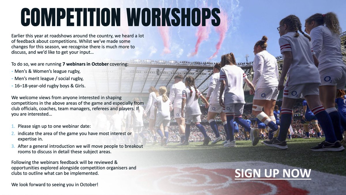 Want to help shape the future of competitions? Get involved by registering for these upcoming feedback webinars. ⤵️

📢 tinyurl.com/33xhj6vb