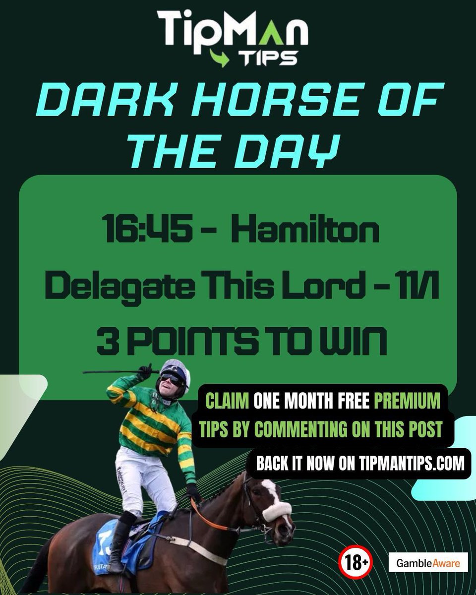 EPLArena's tweet image. TODAYS HORSE BETS COURTESY OF TIPMAN TIPS🐴🐎

Come check out all the rest here - tipmantips.com/ref/OT/