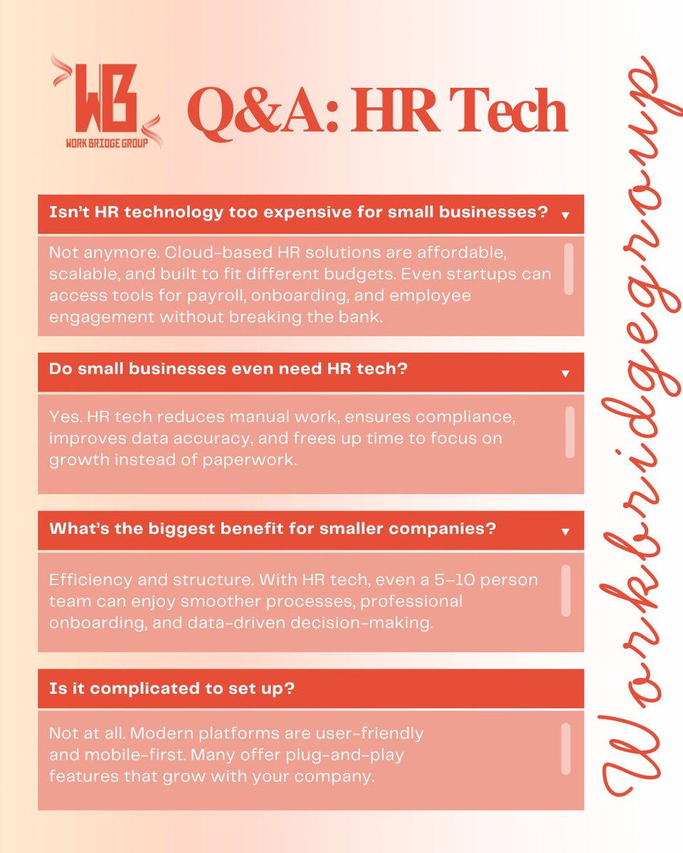 Workbridgehr's tweet image. 🔗 At Work Bridge Ltd, we help organizations—big or small—find and implement HR solutions that fit their needs.

📞 +234 903 704 3583
📧 info@workbridge.com.ng

#HRTech #SmallBusinessGrowth #WorkBridge #Efficiency #BusinessSolutions #FutureOfWork