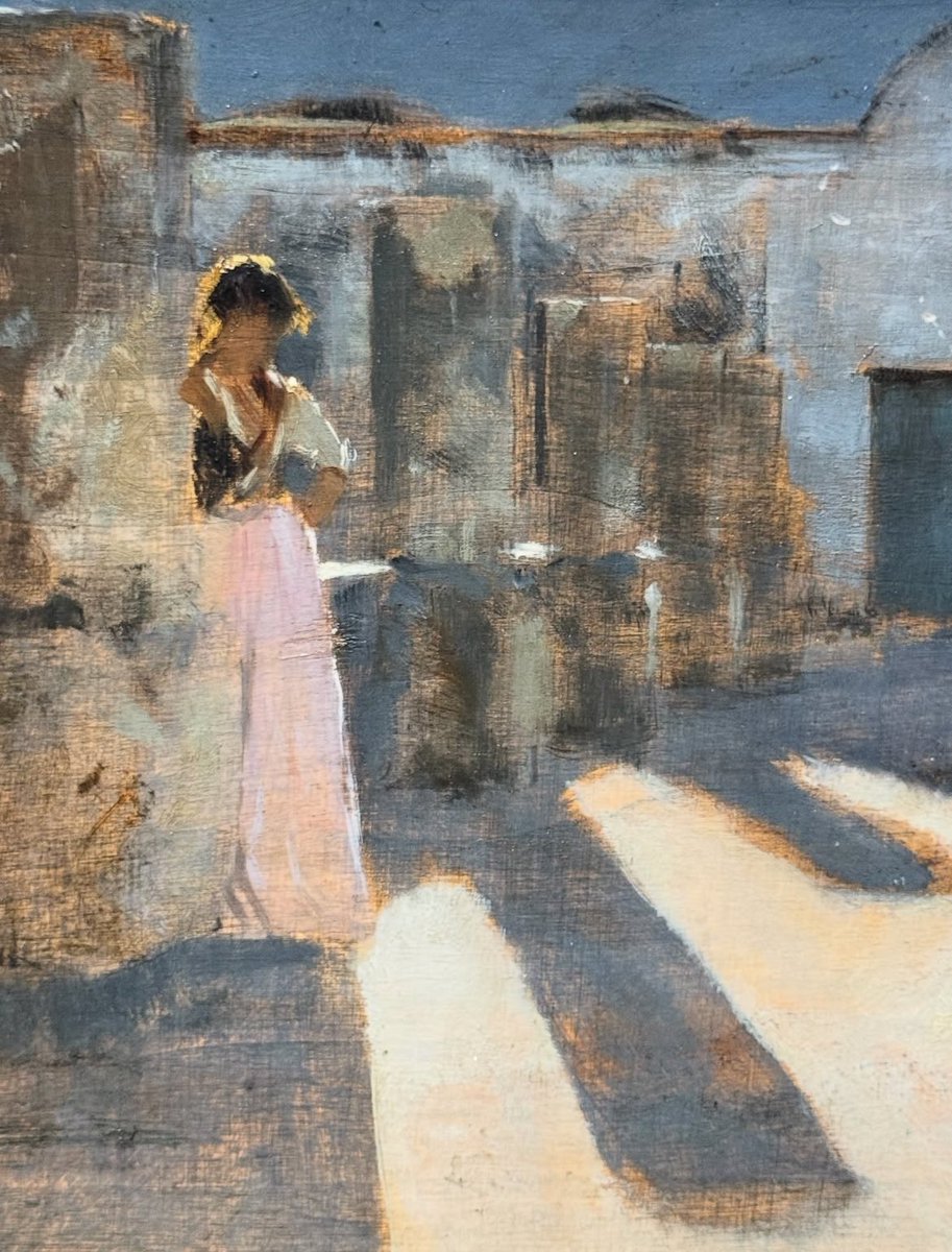 nice_aime's tweet photo. Et si John Singer Sargent, né à Florence, était aussi un peintre de la lumière ? 
(📸 Fille de Capri sur un toit, collection privée) https://t.co/nyoGZpzeAC