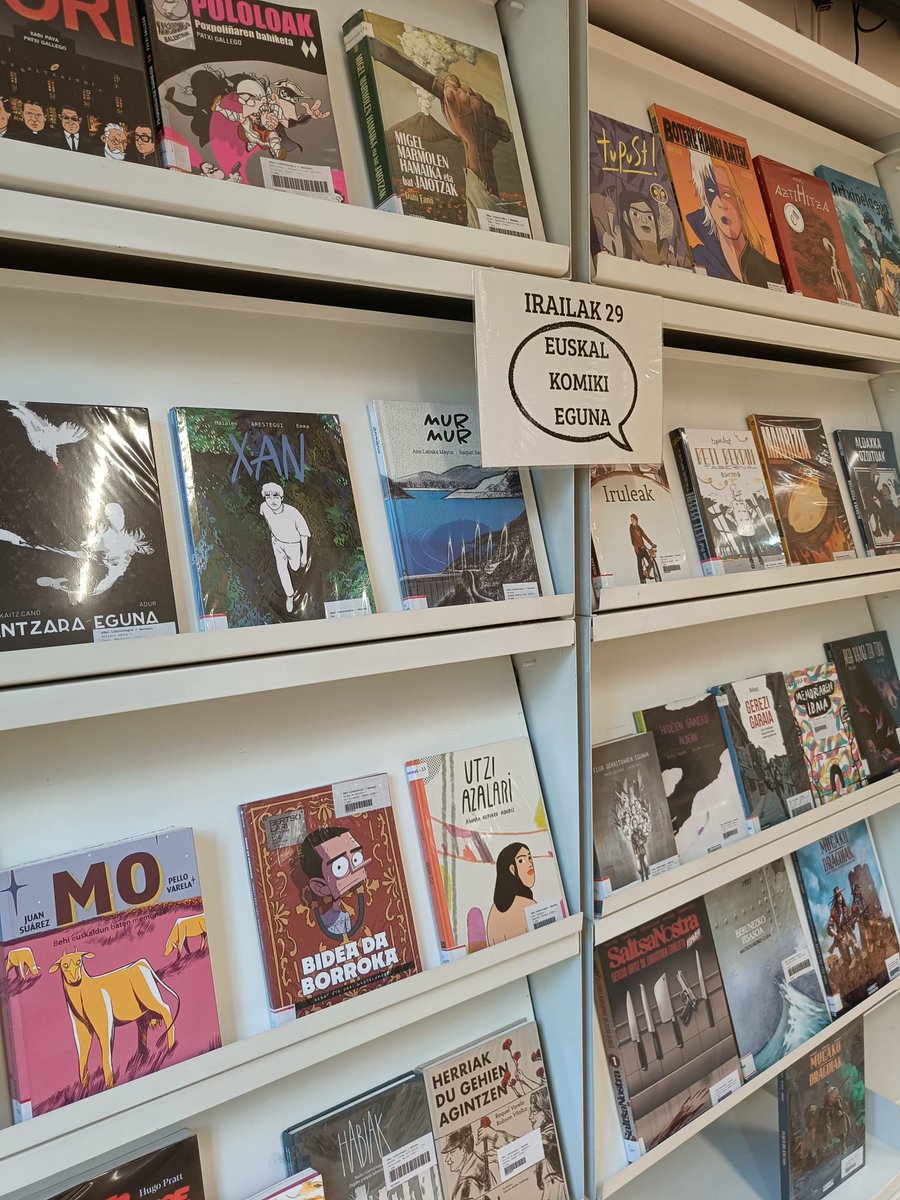 libhernani's tweet image. Irailak 29, Euskal Komiki Eguna. 
labur.eus/enyiqqkq
Hernanin ere, lehen planora atera ditugu azken urteetan euskaraz sortutako hainbat komiki
#euskalkomikieguna #komikiakeuskaraz
