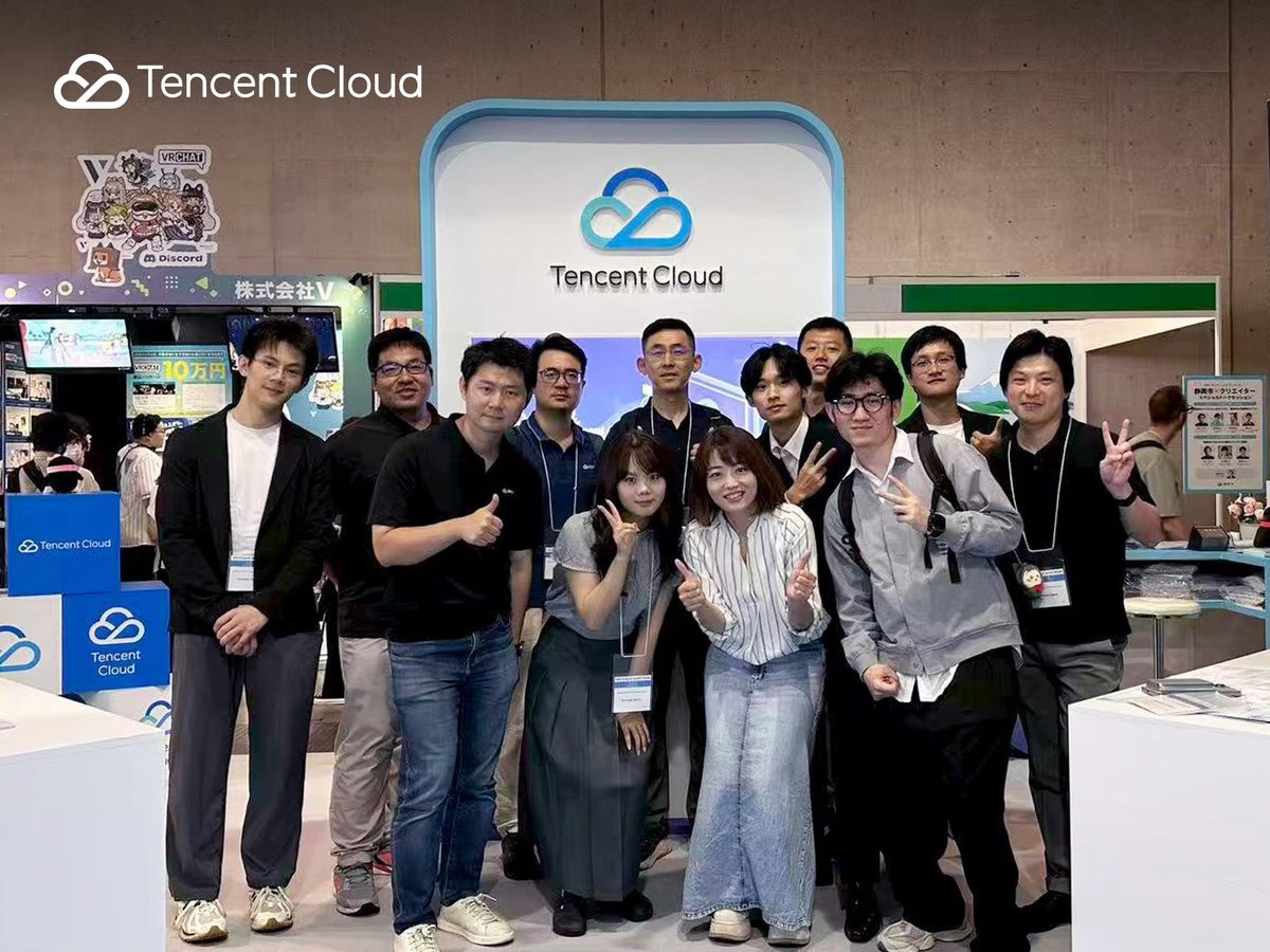 tencentcloud's tweet image. #TokyoGameShow2025 has concluded, and we shone with our 72m² booth—the largest at the event! With 6 meeting zones, we sparked insightful talks with industry pros.

Our #TGSCruiseParty on Sept 24 kicked things off, uniting industry executives for visionary talks, music, and…