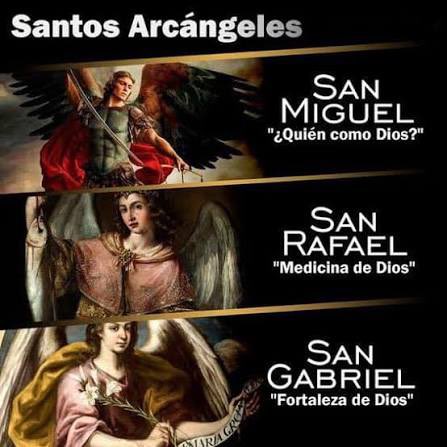 Buenos días ☕️
Feliz festividad de los Santos Arcángeles