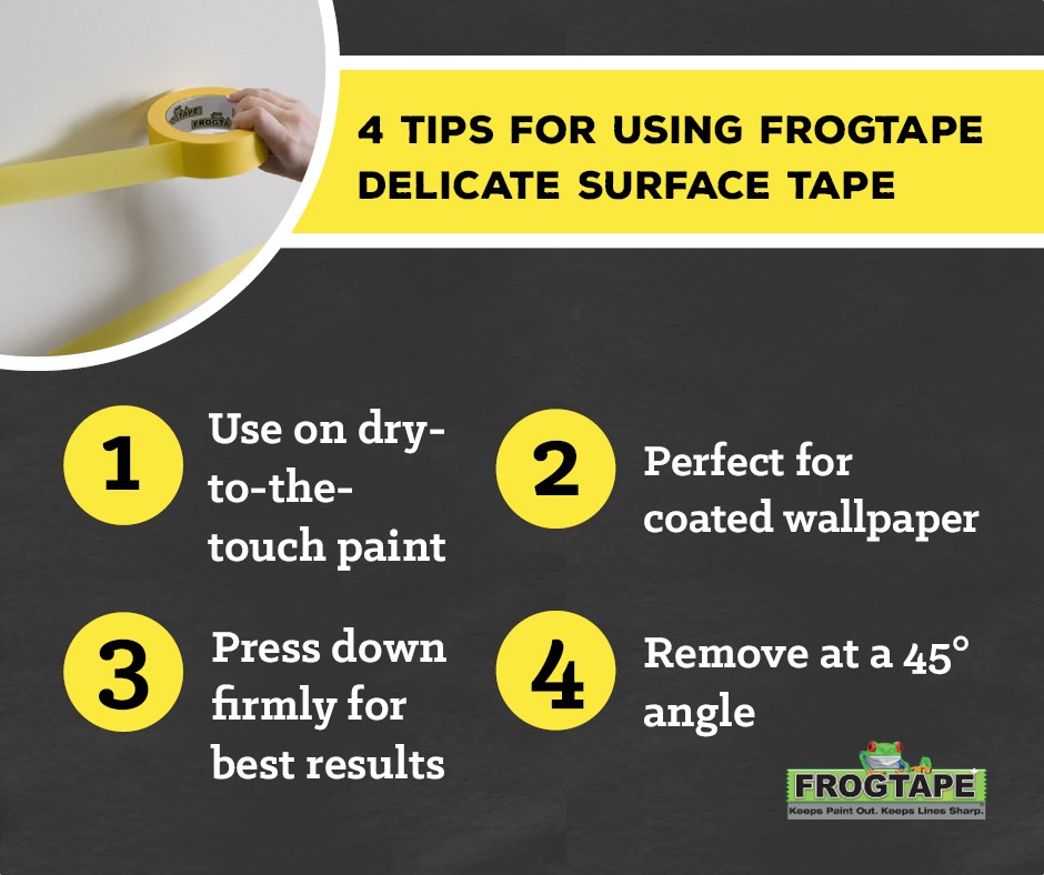 Painting fresh walls or wallpaper? 🎨 FrogTape® Delicate Surface = crisp lines, no damage. ✅ Use on dry-to-touch paint ✅ Works on coated wallpaper ✅ Press firmly ✅ Remove at 45° while wet. Pro results, zero stress!
ow.ly/tgXv50X1Ybm