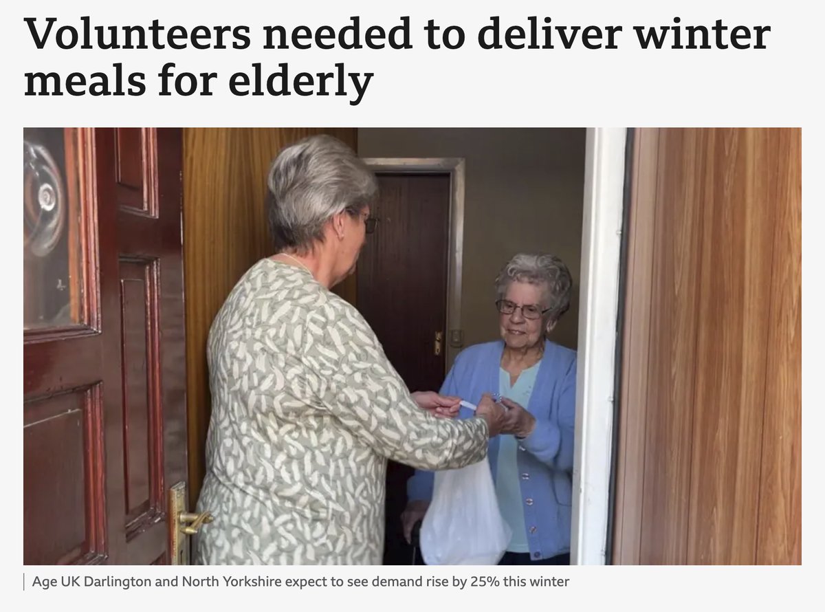 📷 We’re on <a href="/BBCTees/">BBC Tees</a>, BBC News Online &amp; <a href="/BBCLookNorth/">BBC Yorkshire</a> today – shouting about the amazing work of our volunteers at Age UK Darlington &amp; North Yorkshire!
📷 bbc.co.uk/news/articles/…
Tune in to Look North at 6.30pm tonight!
#AgeUK #NorthYorkshire #Darlington #CommunityChampions
