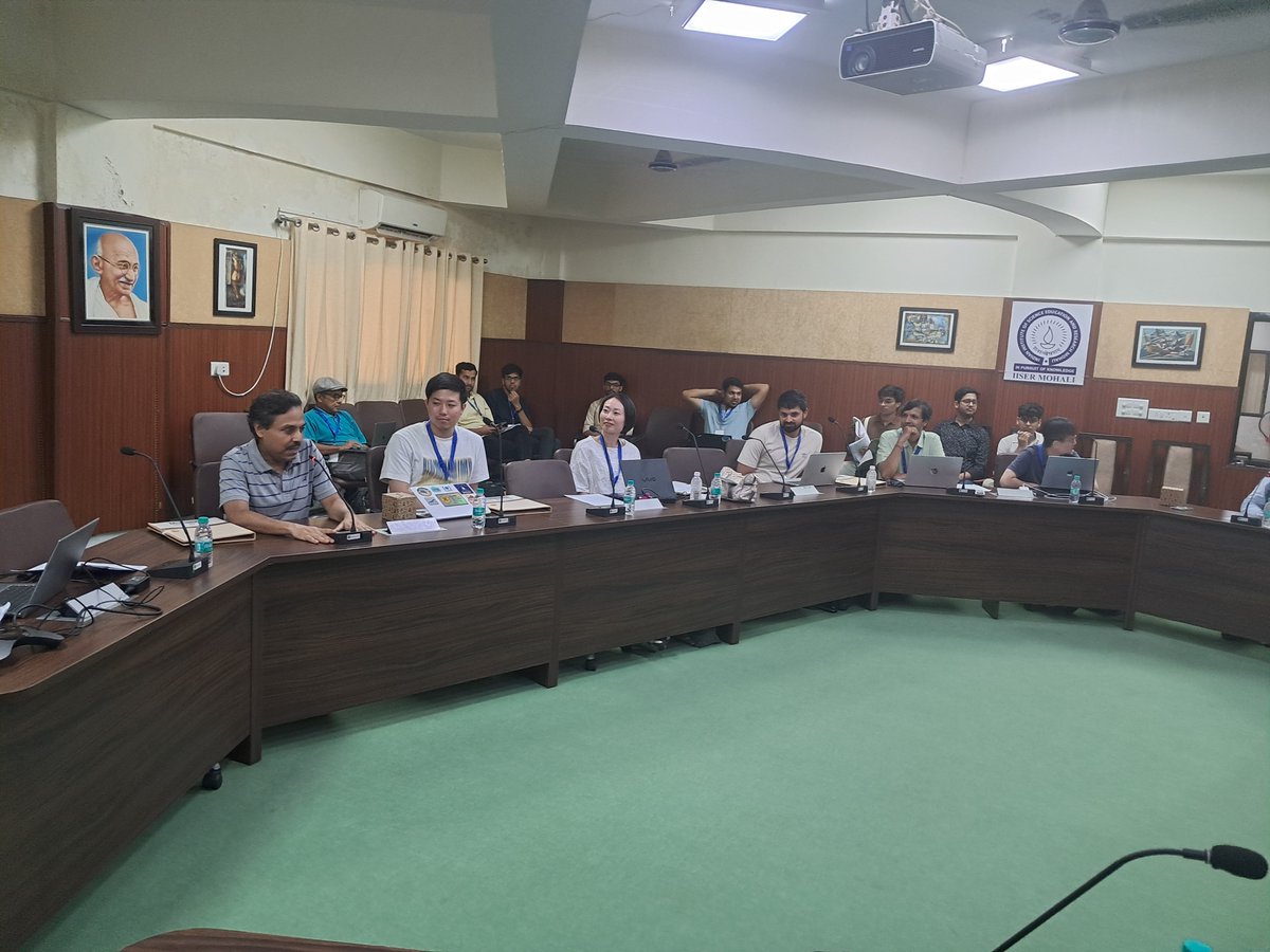 Nearly 70 researchers across the globe are participating in hybrid mode for a 4 day long brain strorming session.

<a href="/EduMinOfIndia/">Ministry of Education</a>, <a href="/astro_iiserm/">Astronomy at IISERM</a>