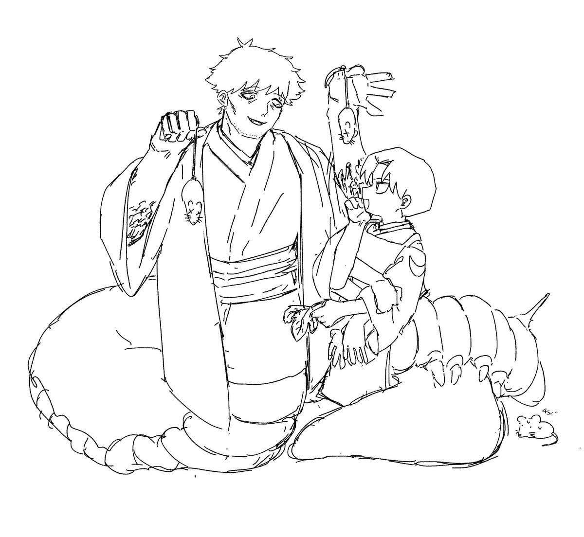 パロ　蛇む〜と虫くわ