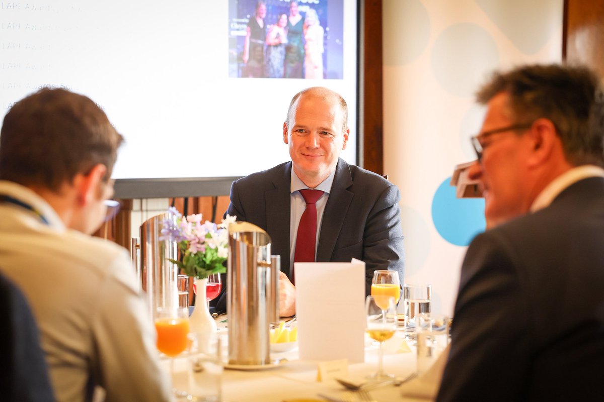 Minister @GordonLyons1 gave the welcoming address at an event to celebrate the 75-year Anniversary of the establishment of <a href="/NILGOSC/">NILGOSC</a>.

The non-departmental public body works in partnership with his department to administer and maintain a fund providing pension benefits for