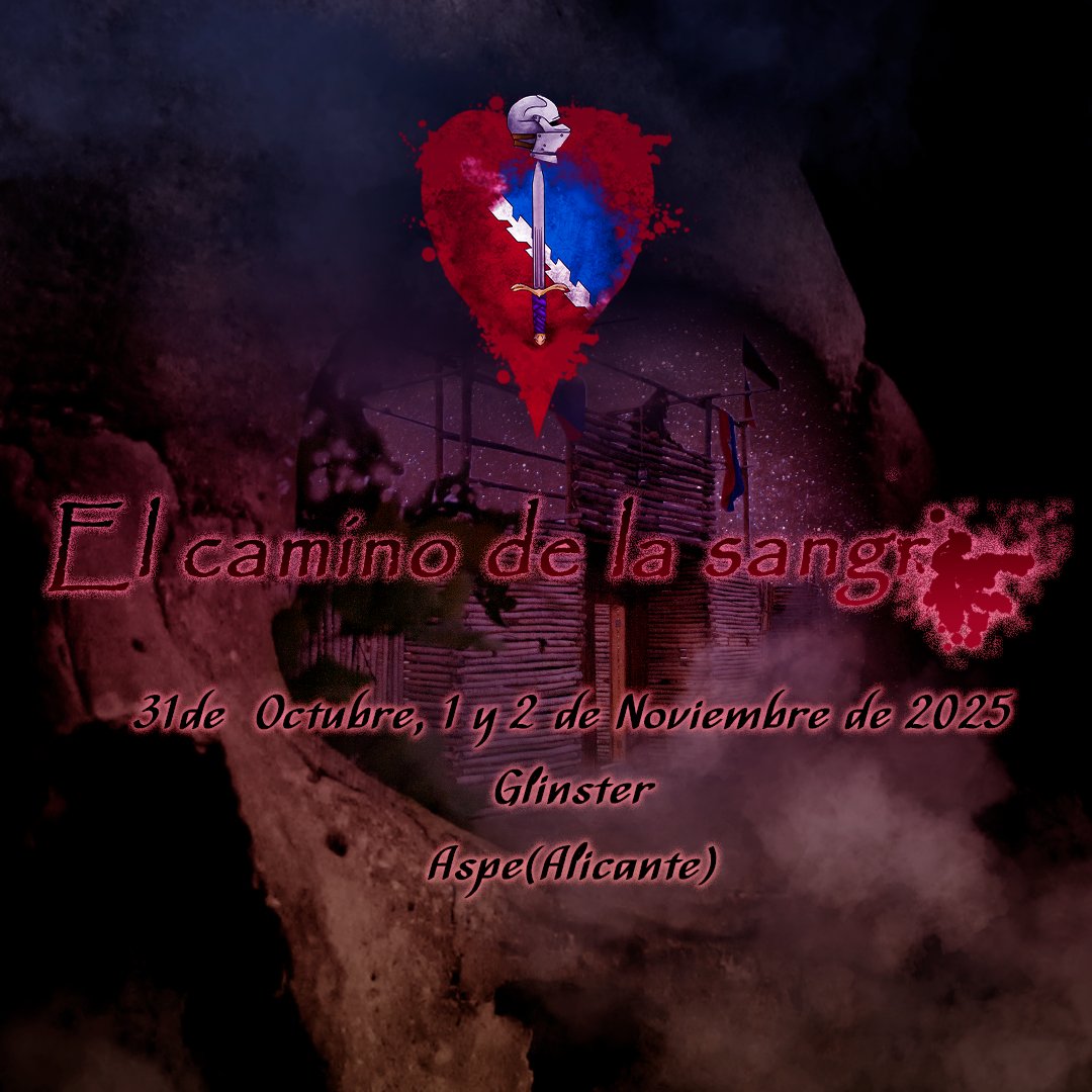 Shaidraig's tweet photo. El Camino de la Sangre 

📅 31 al 2 de noviembre – Evento de rol en vivo en Glínster

Este no será un evento cualquiera… será la gran prueba de Glínster.

 Qué te espera :
 Escaramuzas y combates 
 Intrigas, estrategias y decisiones
 Reserva tu plaza en https://t.co/k17dNsJmLP https://t.co/QvKIvMhfZ4