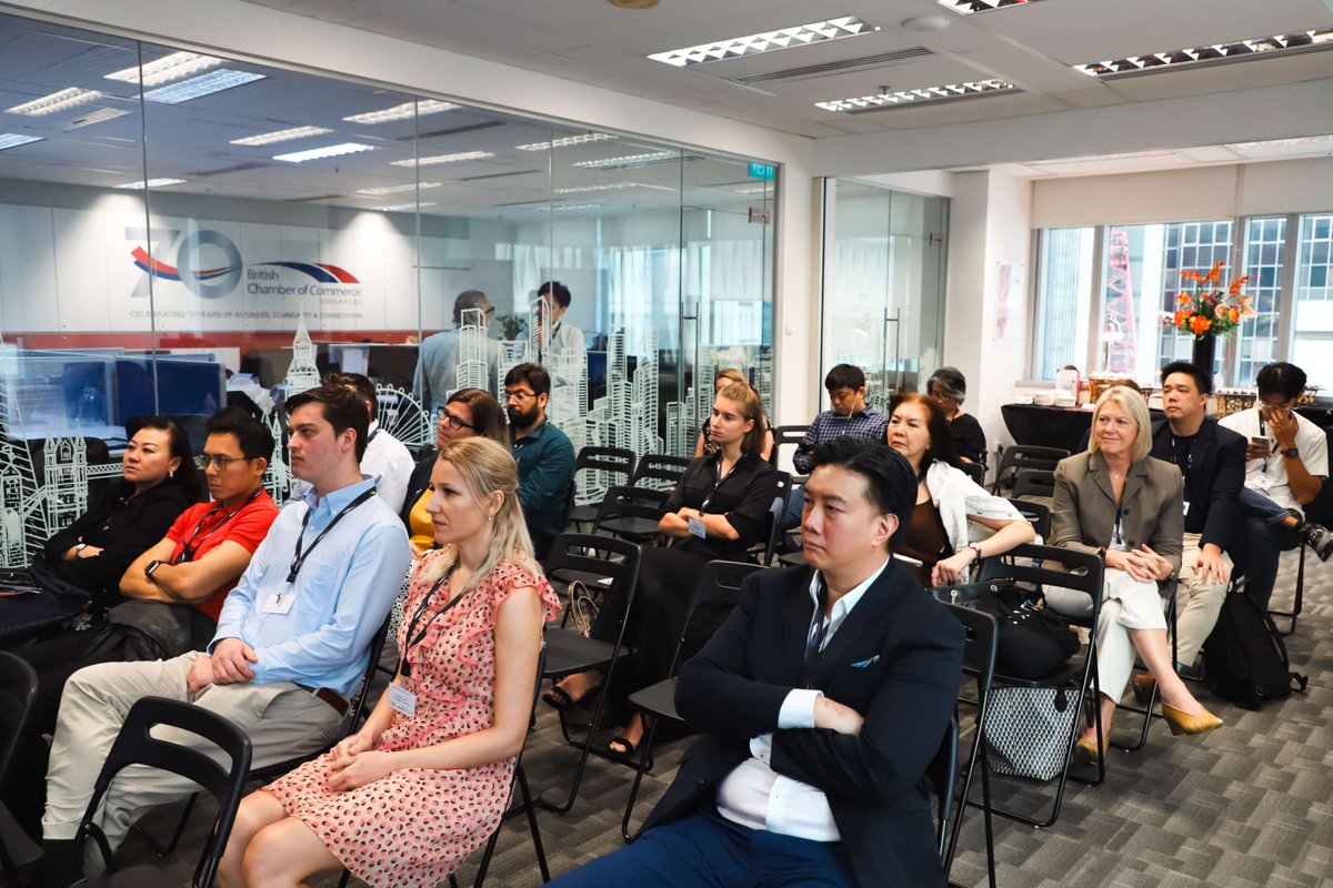britchamsg's tweet photo. 🎯 What a brilliant evening at the #ConnectedPlanning &amp; Execution Forum on 25 Sept! Huge thanks to our speakers from @inspirext, @Oracle and @BalticExchange. Thanks to all participants who joined! Event photos at: https://t.co/9dqen48lza

#BritChamSG #BusinessStrategy #Networking https://t.co/HWdxPjdstC