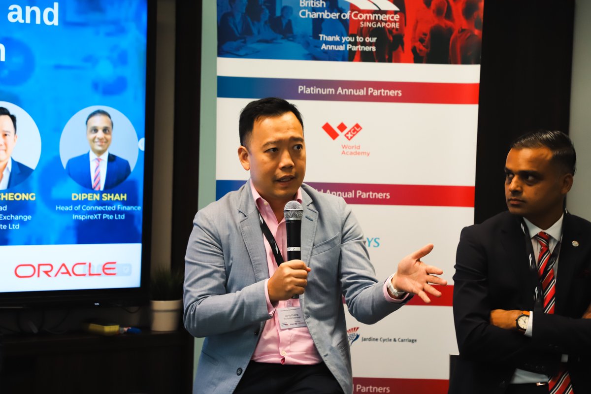 britchamsg's tweet photo. 🎯 What a brilliant evening at the #ConnectedPlanning &amp; Execution Forum on 25 Sept! Huge thanks to our speakers from @inspirext, @Oracle and @BalticExchange. Thanks to all participants who joined! Event photos at: https://t.co/9dqen48lza

#BritChamSG #BusinessStrategy #Networking https://t.co/HWdxPjdstC