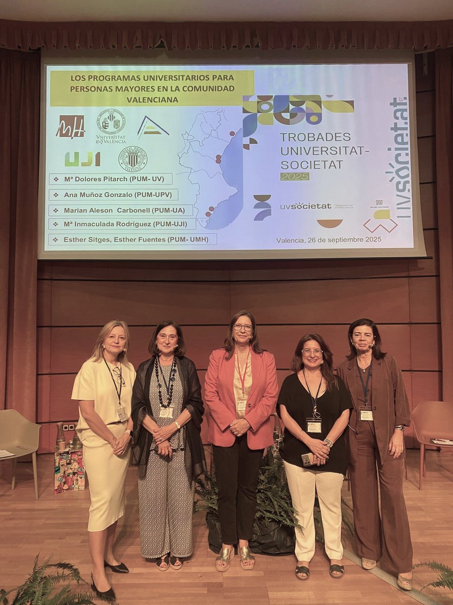 La Universidad Sénior <a href="/UPV/">Universitat Politècnica de València</a> participó en la 1ª sesión de las 𝐓𝐫𝐨𝐛𝐚𝐝𝐞𝐬 𝐔𝐧𝐢𝐯𝐞𝐫𝐬𝐢𝐭𝐚𝐭 𝐒𝐨𝐜𝐢𝐞𝐭𝐚𝐭 𝟐𝟎𝟐𝟓, organizadas por la <a href="/UVsocietat/">UVSocietat</a>
uv.es/uvweb/uvsocied…