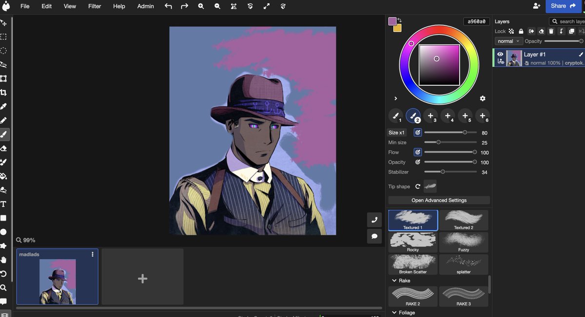 Just imported my first draw on <a href="/magma_com/">Magma</a> !

Trying to pump my MadLads right now :)

Interface is very simple to use. What you see hereunder is for free but you can also unlock other features by subscribing !

Let's go <a href="/StoryProtocol/">Story</a> frens !